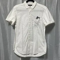 Design Tshirts Store graniph メガネ刺繍ポロシャツ