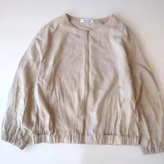 アーバンリサーチ サニーレーベル ベージュ ノーカラージャケット ブルゾン