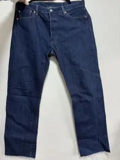 Levi's ダークブルー ストレート W36 L32 36×32 切りっぱなし