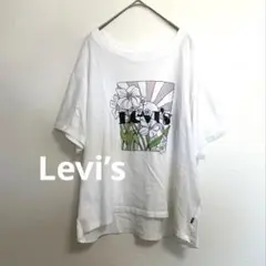 リーバイス　Levi’s 花柄グラフィックTシャツ　レディース　ホワイト　M