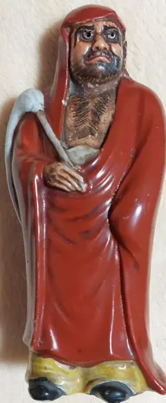 【アンティーク】陶器製 「達磨大師」 像 飾り物 置物 工芸品 縁起物 骨董品 達磨大師像 置物 置物□だるま 置物 達磨大師像 陶器製 手掘り