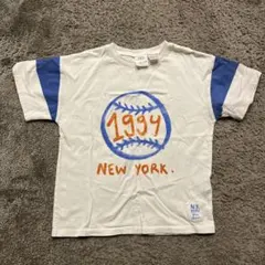 ZARAキッズ Tシャツ 116cm 6years 半袖 ホワイト ベースボール