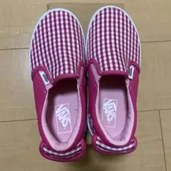 VANS スニーカー　スリッポン 19センチ　ピンク