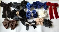 リボン型バレッタ13個セット