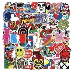 ラスト1個⭐︎スケボーステッカーセット 100枚入り 防水シールオシャレ