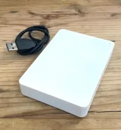 BUFFALO ポータブルHDD 2TB HD-PNFU3 白 動作確認済 - メルカリ