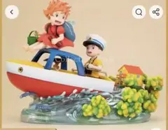 新品未使用　崖の上のポニョ フィギュア 宗介 ポニョ ボート　箱無しのサムネイル