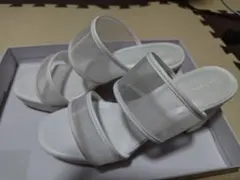 新品未使用！ホワイト メッシュストラップ サンダル 7 ESPERANZA