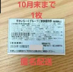 すかいらーくグループご家族優待券