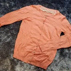 アースミュージックアンドエコロジー　オフィスカジュアル カーディガン　ピンク　S