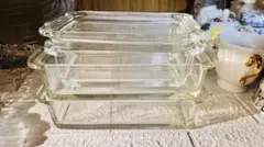 耐熱ガラス保存容器 3点セットのサムネイル