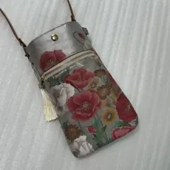 309 袋帯　リメイク　ハンドメイド　スマホバッグ　ショルダー　バック