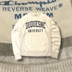【希少】Champion リバースウィーブ DUQUESNE 刺繍 スウェット