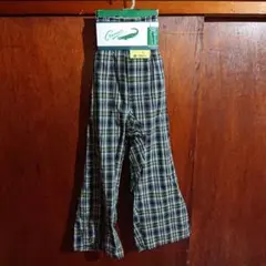 Crocodile パナマ織 チェック柄 ステテコ サイズL