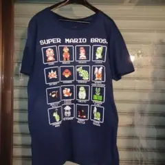 SUPER MARIO BROS.　スーパーマリオゲームプリント　半袖　Tシャツのサムネイル