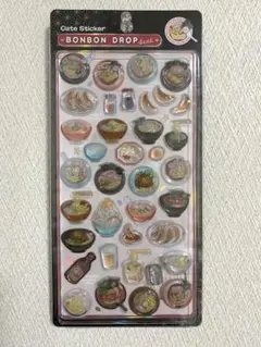 ボンボンドロップシール　クーリア和柄ラーメン