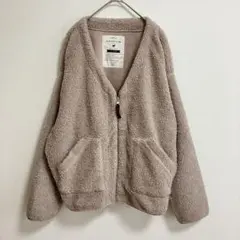 【美品】 ふわもこ NICOLE CLUB プードルボア ジャケット Vネック