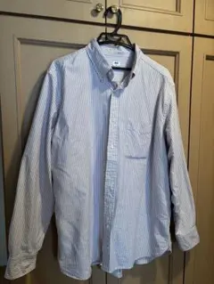お値下げしました UNIQLO オックスフォードシャツ 赤ストライプ XL