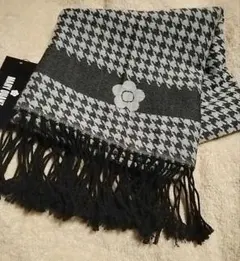 マリークワント　ストール　千鳥柄　ブラック マリークワント ストール 千鳥柄 ブラック
