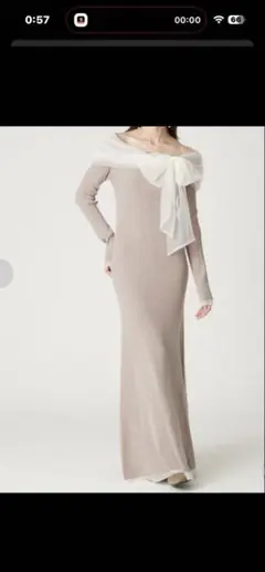 3wayリボンオフショルニットワンピース　フレイアイディー