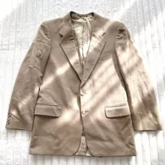 HOLMES テーラードジャケット M ベージュ　ビジネス　イタリア製　秋冬素材