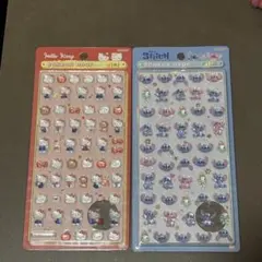 【正規品】ボンボンドロップシール mini キティちゃん・スティッチ
