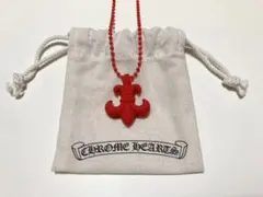 公式オンライン正規品　新作　クロムハーツ　BSフレア　ラバーネックレス　赤 新品未使用 正規品 クロムハーツ シリコンネックレス フレア レッド