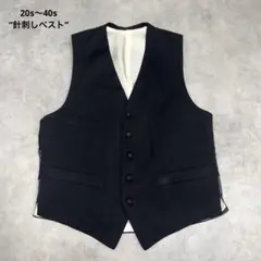 1920s~1940s Euro Vintage Buckle Vest レアのサムネイル
