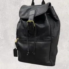 ぽたん様専用コーチ オールドコーチ 本革 レザー リュック 黒 大容量 USA製