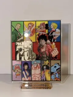 ワンピース　麦わらの一味　25周年記念アクリルスタンド　ロゴメタルパーツ付き