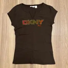 DKNY ブラウン Tシャツ　M