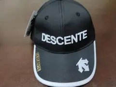 DESCENTE デサント 帽子 ゴルフキャップ マーカー付 ブラック