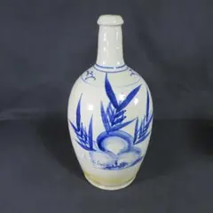 繁桝】(シゲマス)染付陶器酒瓶レアモノ - メルカリ