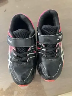 asics キッズスニーカー ブラック/ピンク19センチ