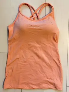 GU オレンジ クロスストラップ キャミソール M