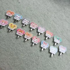 新品【とっとこハム太郎】アクリルヘアクリップ 全15種類 コンプリート