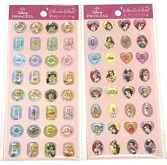 ディズニープリンセス　ストーンシール　2枚セット　①