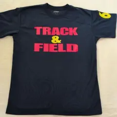 メンズLサイズ　TRACK & FIELD 陸上用シャツ 6号 ネイビー