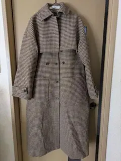 ☆☆GU×rokh コラボチェック柄ロングコート・ベスト☆☆