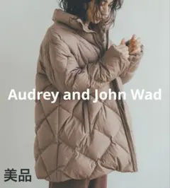 美品★オードリーアンドジョンワッド ダウン90% ハーフコート