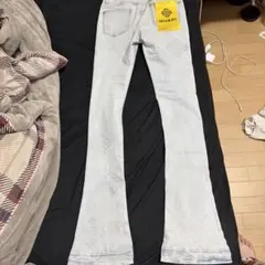 GUAPI フレアパンツ ライトブルー