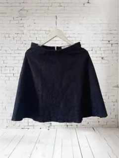 ロペピクニック　フレアスカート　紺　花柄　サイズ36