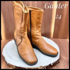 ガンター Ganter レースアップ ブーツ ブラウン UK5 24cm 本革 - メルカリ