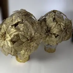 Emilio Robba ポインセチア 造花 2個セット