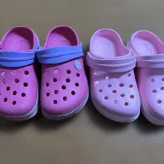 サンダル　クロックス　ピンク系　2足