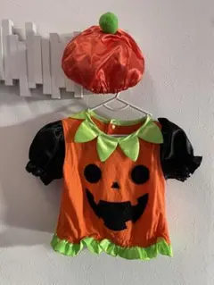 ハロウィン　かぼちゃ　服　帽子　80 90