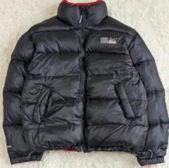 FIRST DOWN 肉厚 リバーシブル ダウンジャケット Lサイズ 刺繍ロゴ