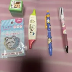 カラフルなちいかわキャラクターボールペンセット