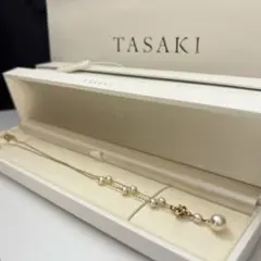 超大珠・テリ最強✨タサキ あこや真珠 ブルーグレーパール ネックレス