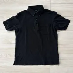 UNIQLO ユニクロ　エアリズムカノコポロシャツ　サイズS ブラック黒　半袖
